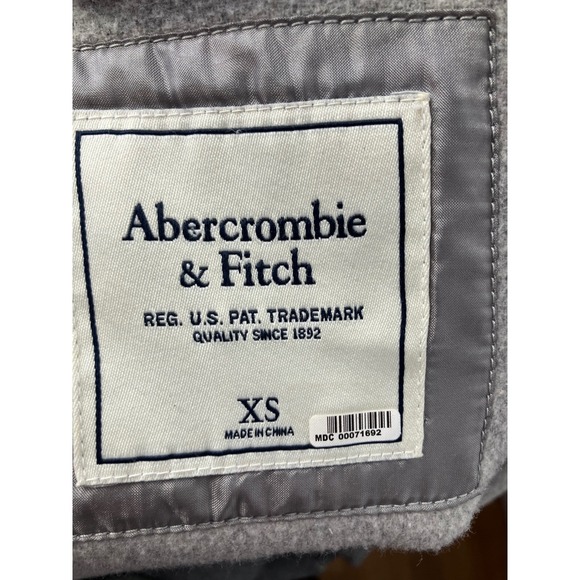 Abercrombie Fitch Women's Wool Blend Wrap Coat Gray Size XS - Picture 10 of 10